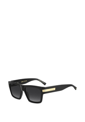 DSQUARED2 EYEWEAR logo-plaque square-frame sunglasses - Black