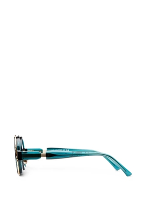 Kuboraum Z3 round-frame sunglasses - Green