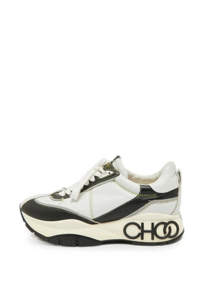 Jimmy Choo Pre-Owned Raine panelled low-top sneakers - White