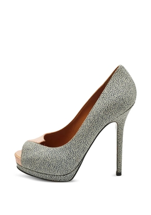 Fendi Pre-Owned Fendista peep-toe pumps - Grey