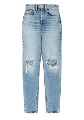 RE/DONE Super High Drainpipe jeans - Blue