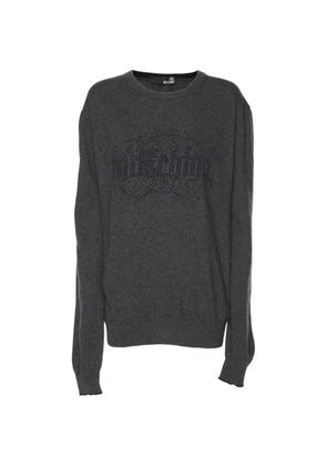 Love Moschino logo-print sweater - Grey