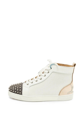 Christian Louboutin Pre-Owned Fun Lou Spikes high-top sneakers - White