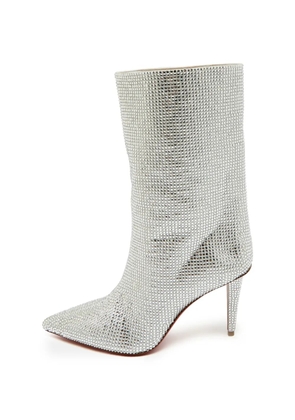 Christian Louboutin Pre-Owned Astrilarge heeled ankle boots - Silver