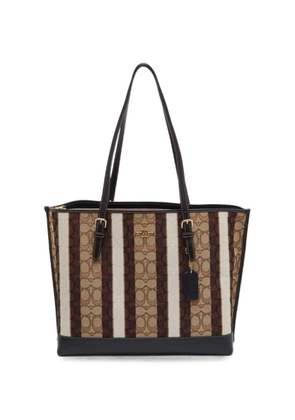 Coach Vintage Mollie striped-pattern tote bag - Neutrals