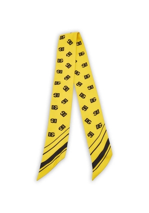 Dolce & Gabbana Pre-Owned monogram-print bandeau scarf - Yellow