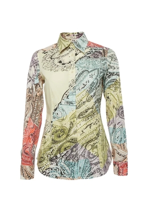 Etro Pre-Owned paisley long-sleeved shirt - Neutrals