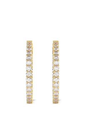 Diamond Essentials lab-grown diamond hoop earrings - Gold