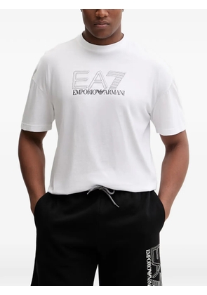 Ea7 Emporio Armani logo-print T-shirt - White