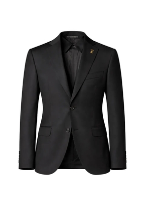 Pal Zileri logo-plaque wool blazer - Black