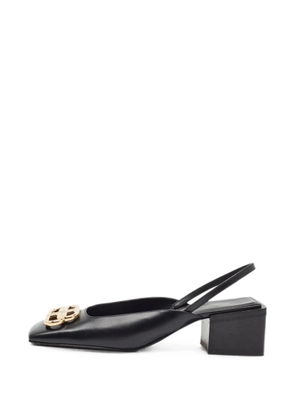 Balenciaga Pre-Owned Double BB square-toe pumps - Black