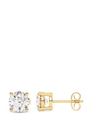 Diamond Essentials lab-grown diamond solitaire earrings - Gold
