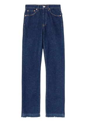 RE/DONE high-rise skinny boot jeans - Blue