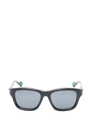 Gucci Pre-Owned logo-plaque square-frame sunglasses - Black