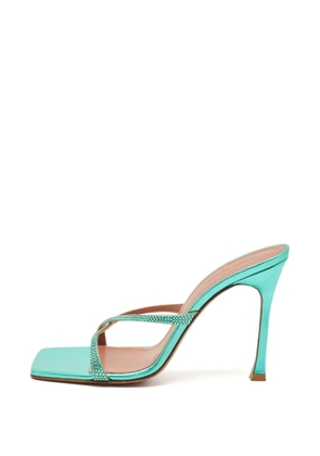 Amina Muaddi Adriana crystal-embellished sandals - Blue