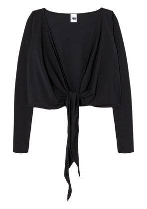 RE/DONE x Pamela Anderson wrapped cropped top - Black