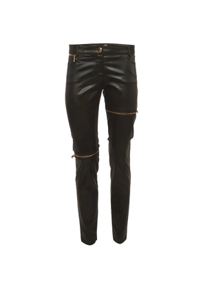 Love Moschino zip-up slim-fit trousers - Black