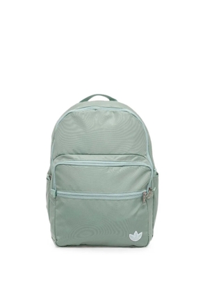 adidas logo-embroidered zip-fastening backpack - Green