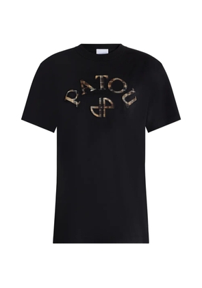 Patou logo-patch T-shirt - Black