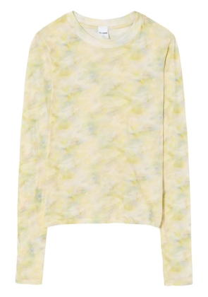 RE/DONE semi-sheered cotton top - Yellow