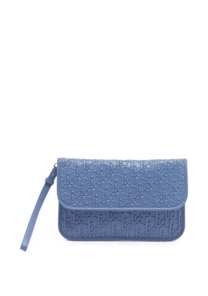 Christian Dior Pre-Owned 2019 logo-embossed pouch - Blue