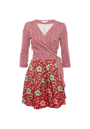 Diane Von Furstenberg Vintage Jewel wrap dress - Red