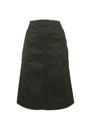 Saint Laurent Pre-Owned panelled mini skirt - Black