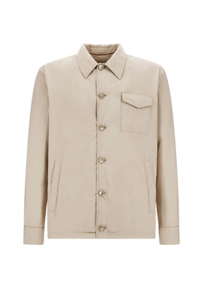 Herno suede-effect padded jacket - Neutrals