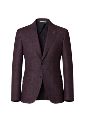 Pal Zileri check-pattern notched-lapel blazer - Red
