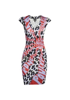 Just Cavalli Vintage printed jersey mini dress - Red