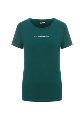 Ea7 Emporio Armani logo-print crew-neck T-shirt - Green