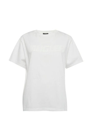 Thierry Mugler Pre-Owned logo appliqué T-shirt - White