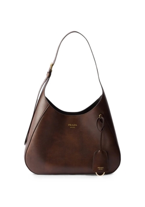 Prada Boogie medium leather bag - Brown