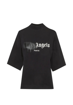 Palm Angels logo-print cotton T-shirt - Black