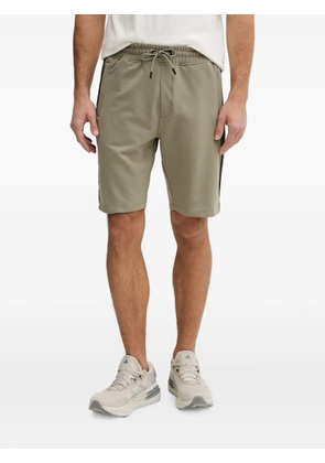 GUESS USA logo-tape track shorts - Green