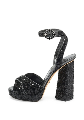 Dolce & Gabbana Pre-Owned sequin-embellished heeled sandals - Grey