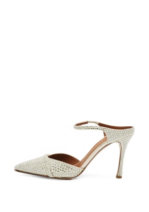 Malone Souliers Iona crystal-embellished mules - White