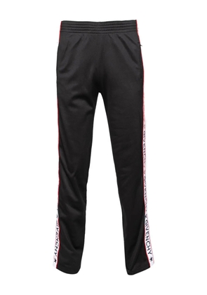 Givenchy Pre-Owned logo-tape track pants - Black