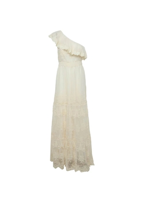 Y.A.S Yasfeeleloise floral-lace one-shoulder maxi dress - Neutrals