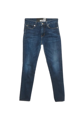 Love Moschino heart-embellished skinny jeans - Blue