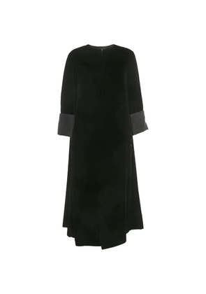 CHANEL Pre-Owned long-sleeve long cape coat - Black