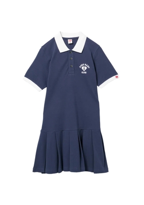 APEE™ by *A BATHING APE® pleated-skirt polo dress - Blue