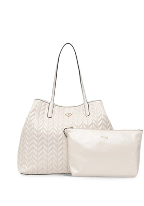 GUESS USA chevron-quilted tote bag - Neutrals