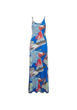Etro Pre-Owned printed maxi dress - Blue