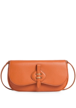 Coccinelle small Mavery pebbled-leather shoulder bag - Orange