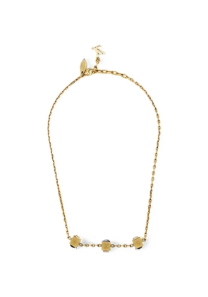 Louis Vuitton Pre-Owned Gamble crystal necklace - Gold