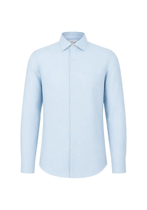 MC2 Saint Barth long-sleeved linen shirt - Blue