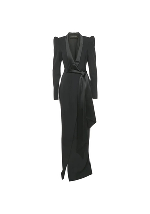 Alexandre Vauthier satin maxi dress - Black