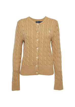 Polo Ralph Lauren Vintage logo-embroidered cable-knit cardigan - Neutrals
