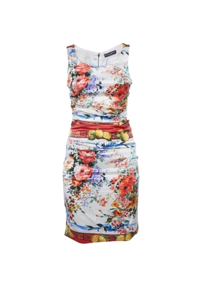 Dolce & Gabbana Pre-Owned floral-print mini dress - White